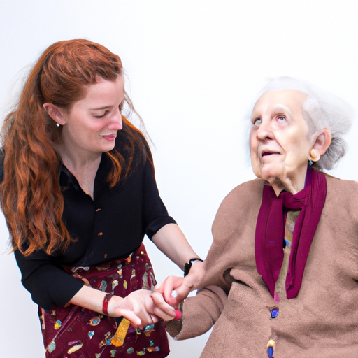 צילום של מטפל המסייע לקשיש, המדגיש את התפקיד החשוב שמטפלים ממלאים בחברה